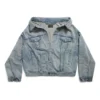 Veste à épaules dénudées « Bleu clair » 786638TQW556379