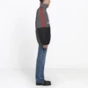 Veste shell bicolore à imprimé logo « Gris » 534317TDO051408