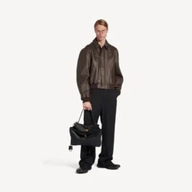 Veste taxi pour homme, marron foncé