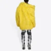 Veste unisexe en fausse fourrure collection automne-hiver 2021, jaune, 663000TKQ077200