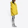 Veste unisexe en fausse fourrure collection automne-hiver 2021, jaune, 663000TKQ077200
