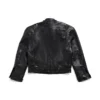 Veste zippée déstructurée FW23 « Black Soft Buffalo Skin » 768749TMS031000