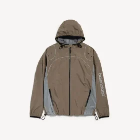 Veste zippée techwear pour homme, couleur grise