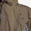 Veste zippée techwear pour homme, couleur grise Veste zippée techwear pour homme, couleur grise